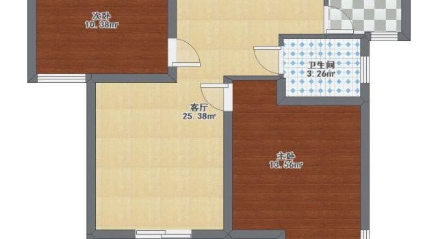御景苑(南区) 2室2厅 93平米 简单装修 45万元