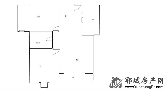帝景湾 2室2厅 100平米 简单装修 48万元