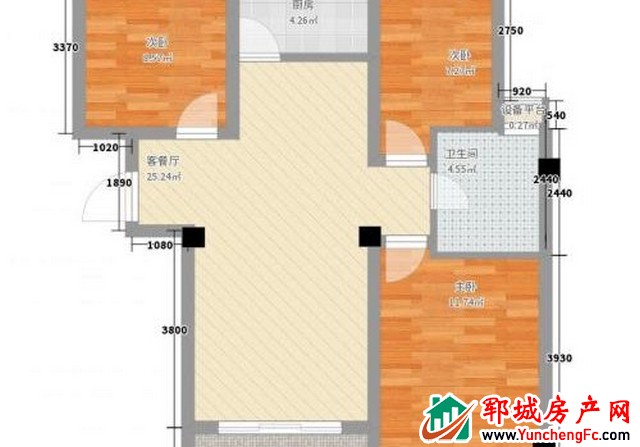 富海公馆 3室2厅 110平米 精装修 66万元